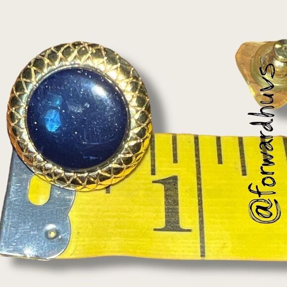 Bundle Sale 3 for $15 | Vintage Liz Claiborne LCi Earrings – Blue Center - Picture 7 of 8